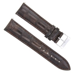 Eterna 22MM Italia Leather Watch Strap Band - Kontiki SW200-1 Dark Brown