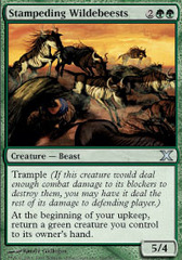 Stampeding Wildebeests - Foil