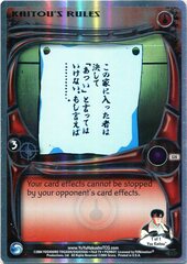 Kaitou's Rules - S20 - 1st Edition - Foil