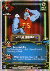 Jorge Satome, Superhero - R24 - Double Rainbow Foil - 1st Edition