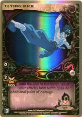 Flying Kick - C153 - Double Rainbow Foil - Unlimited Edition