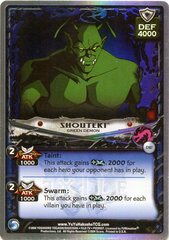 Shouteki, Green Demon - C167 - Double Rainbow Foil - Unlimited Edition