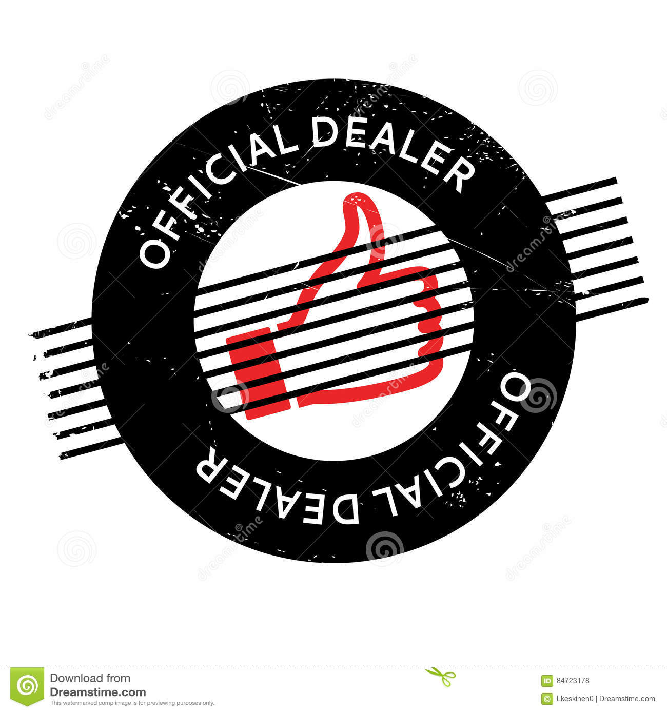 Official Dealer rubber stamp