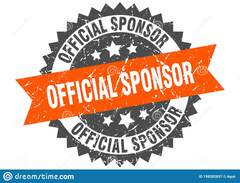 Official sponsor stamp. official sponsor grunge round sign.