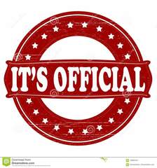 It s official