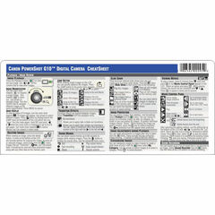 PhotoBert Cheat Sheet for the Canon Powershot G10 Digital Camera