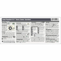 PhotoBert Cheat Sheet for the Canon Powershot G11 Digital Camera
