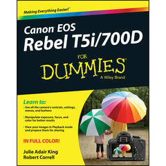 Wiley Publications Book: Canon EOS Rebel T5i/700D for Dummies