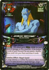 Jorge Satome, Blue Ogre - C75 - Unlimited Edition - Double Rainbow Foil