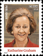 Distinguished Americans, Katharine Graham, Two-Ounce Stamp