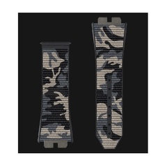 Hublot - Black and Grey Beige Black Camouflage Structured Rubber - BR411.100.80.00.0000.CAMS