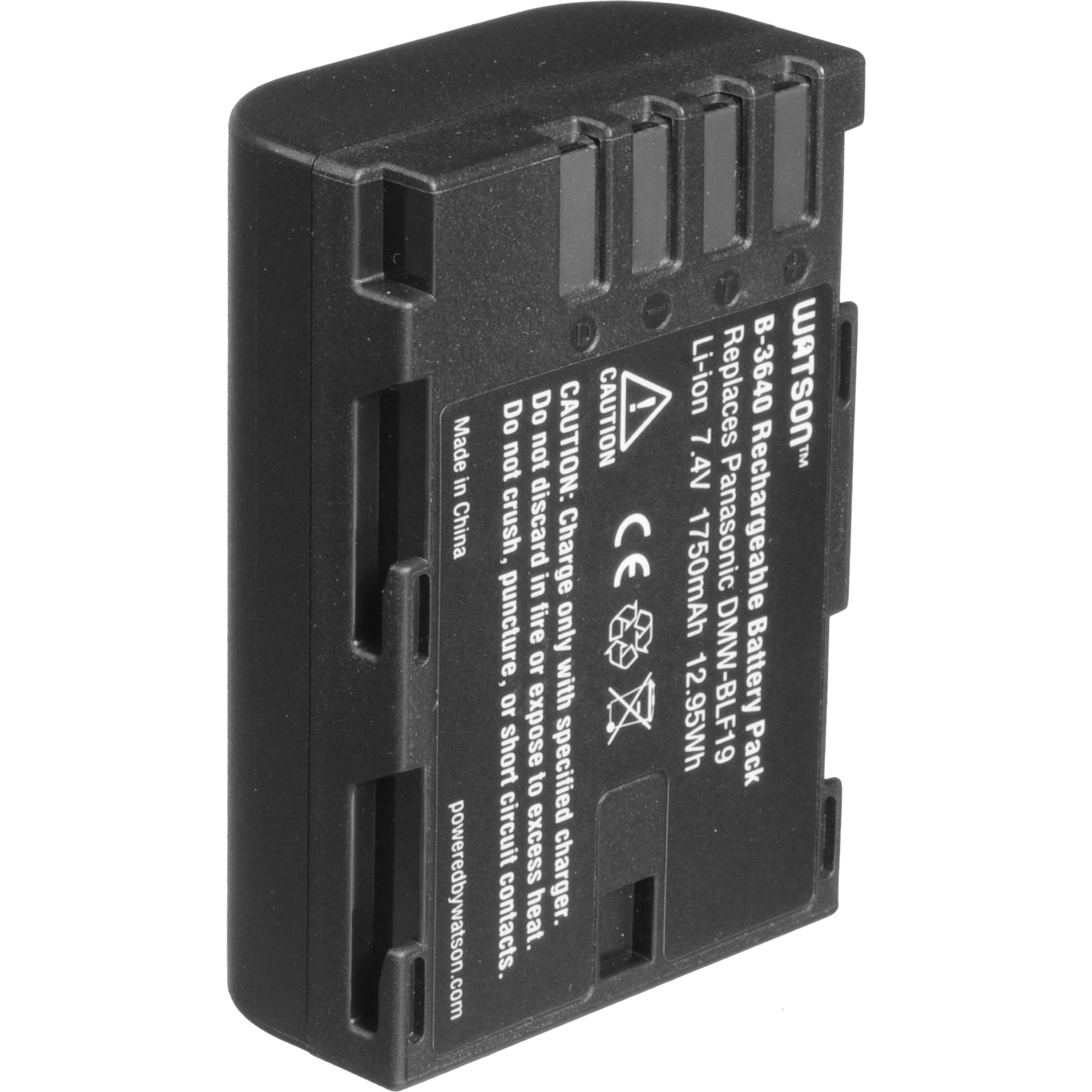 Watson DMW-BLF19 / BP-61 Lithium-Ion Battery Pack (7.4V, 1750mAh)