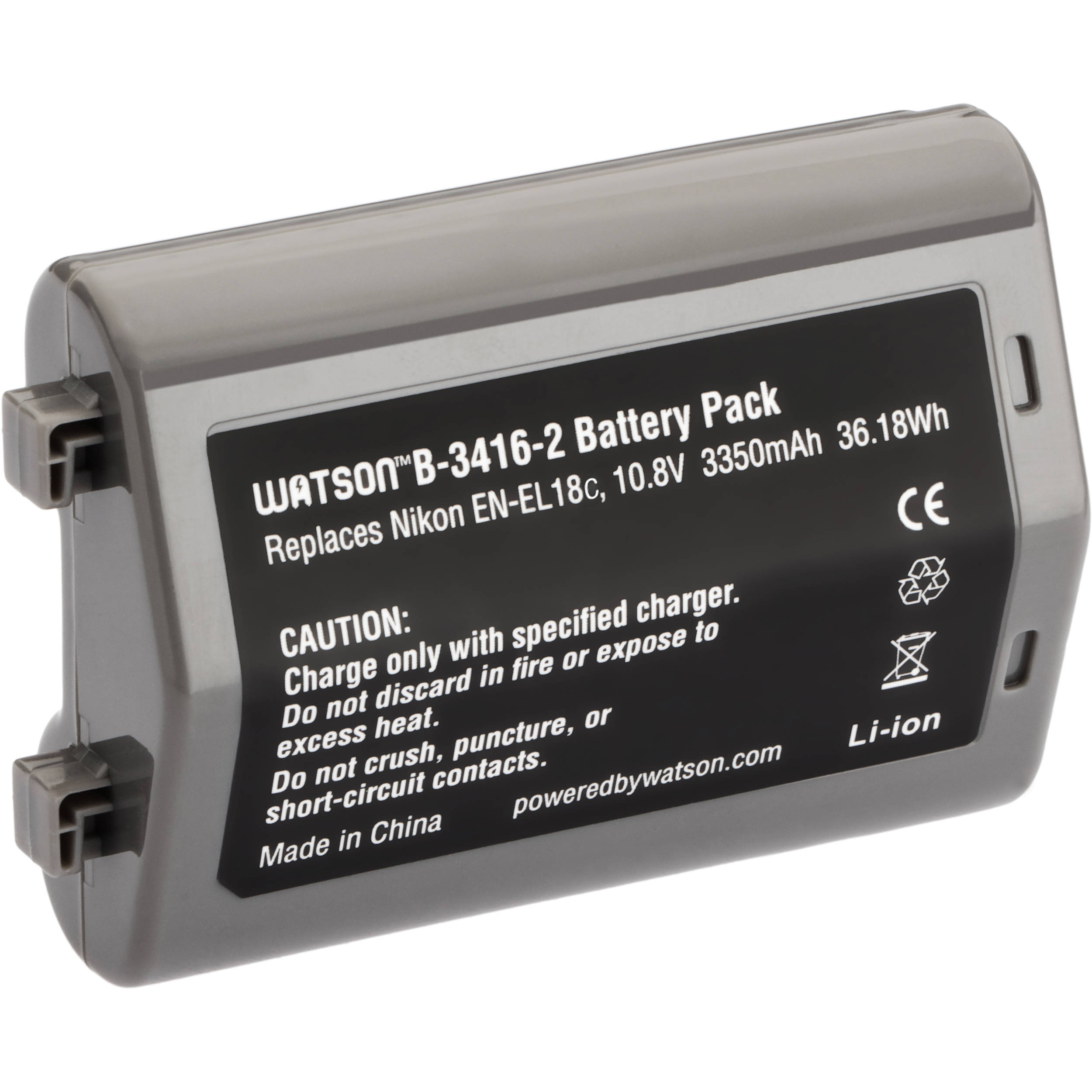 Watson EN-EL18C Lithium-Ion Battery Pack (10.8V, 3350mAh)
