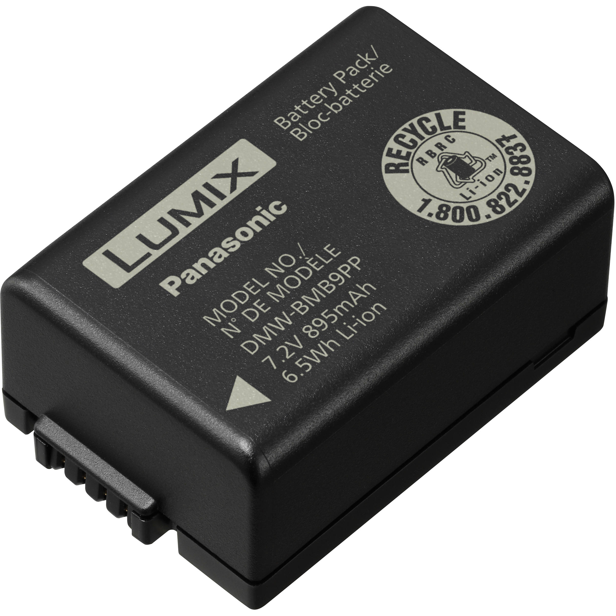 Panasonic DMW-BMB9PP Lithium-Ion Battery (7.2V, 895mAh)
