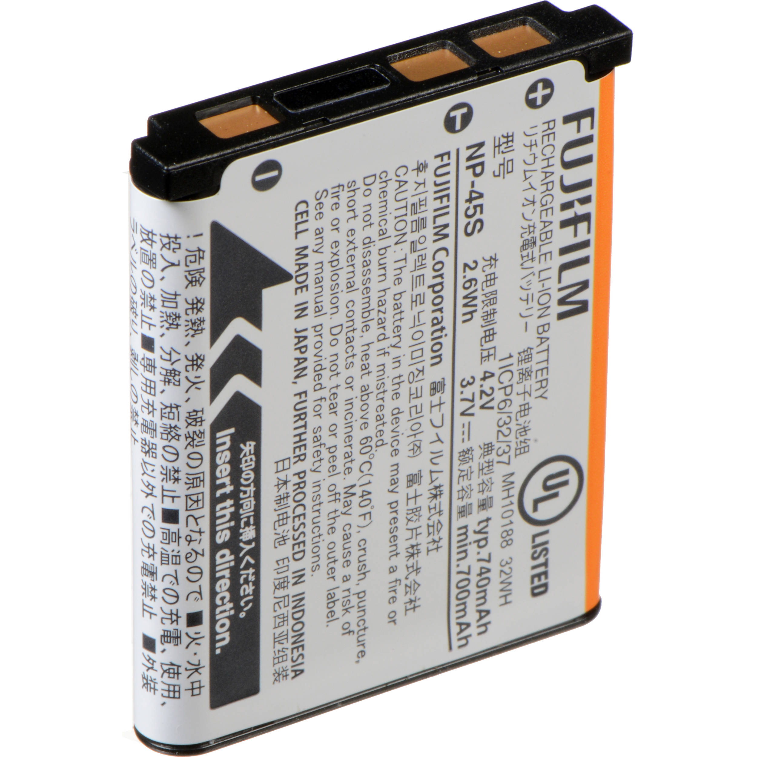 FUJIFILM NP-45S Lithium-Ion Rechargeable Battery (3.7V, 740mAh)
