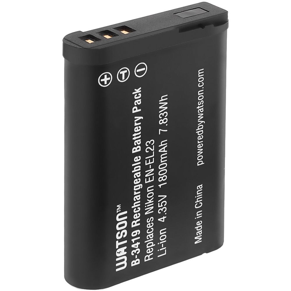 Watson EN-EL23 Lithium-Ion Battery Pack (4.35V, 1800mAh)