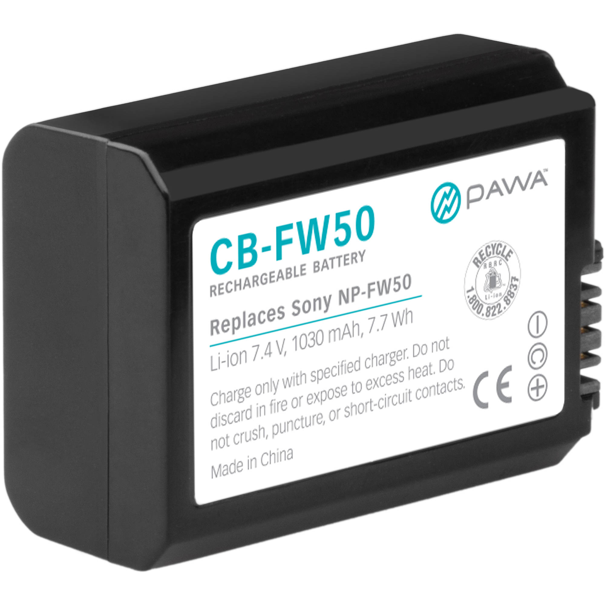 Pawa NP-FW50 Lithium-Ion Battery Pack (7.4V, 1030mAh)