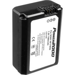 Power2000 Long Life Performance Sony NP-FW50 Type Lithium-Ion Rechargeable Battery (7.2V, 1500mAh)