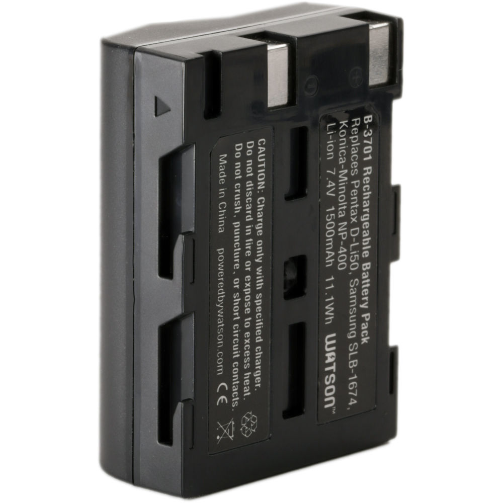 Watson D-LI50 Lithium-Ion Battery Pack (7.4V, 1500mAh)