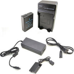 Bescor ENEL14 Battery, Charger, Coupler, and AC Adapter Kit