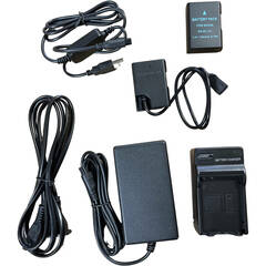 Bescor EP5A/ENEL14 Coupler, EH5 Power Supply, ENEL14B Battery & Charger & 5Volt USB Adapter with Nikon Styl