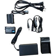 Bescor EP5B/ENEL15 Coupler, EH5 Power Supply, ENEL15B Battery & Charger & 5Volt USB Adapter with Nikon Styl
