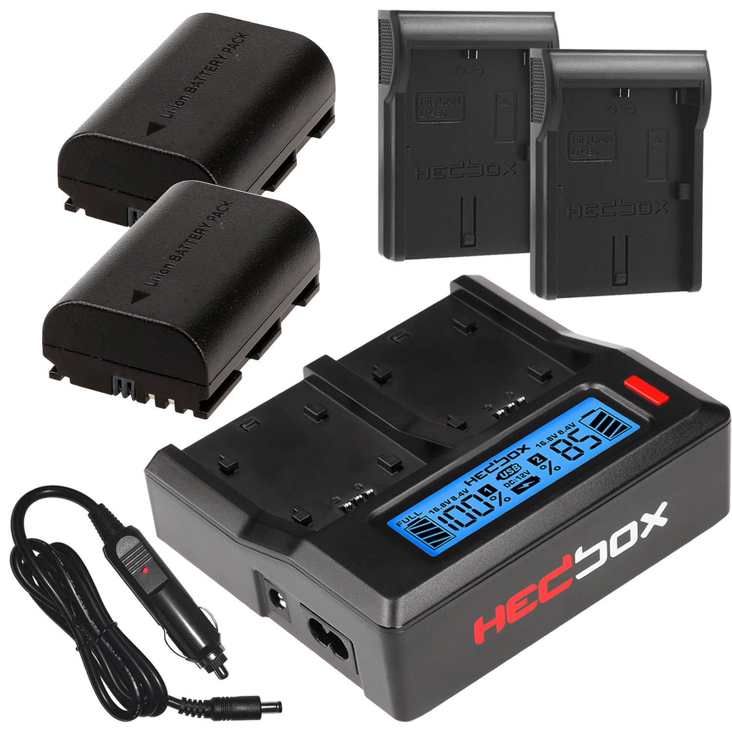 Hedbox RP-DC50 Digital Dual Battery Charger Kit