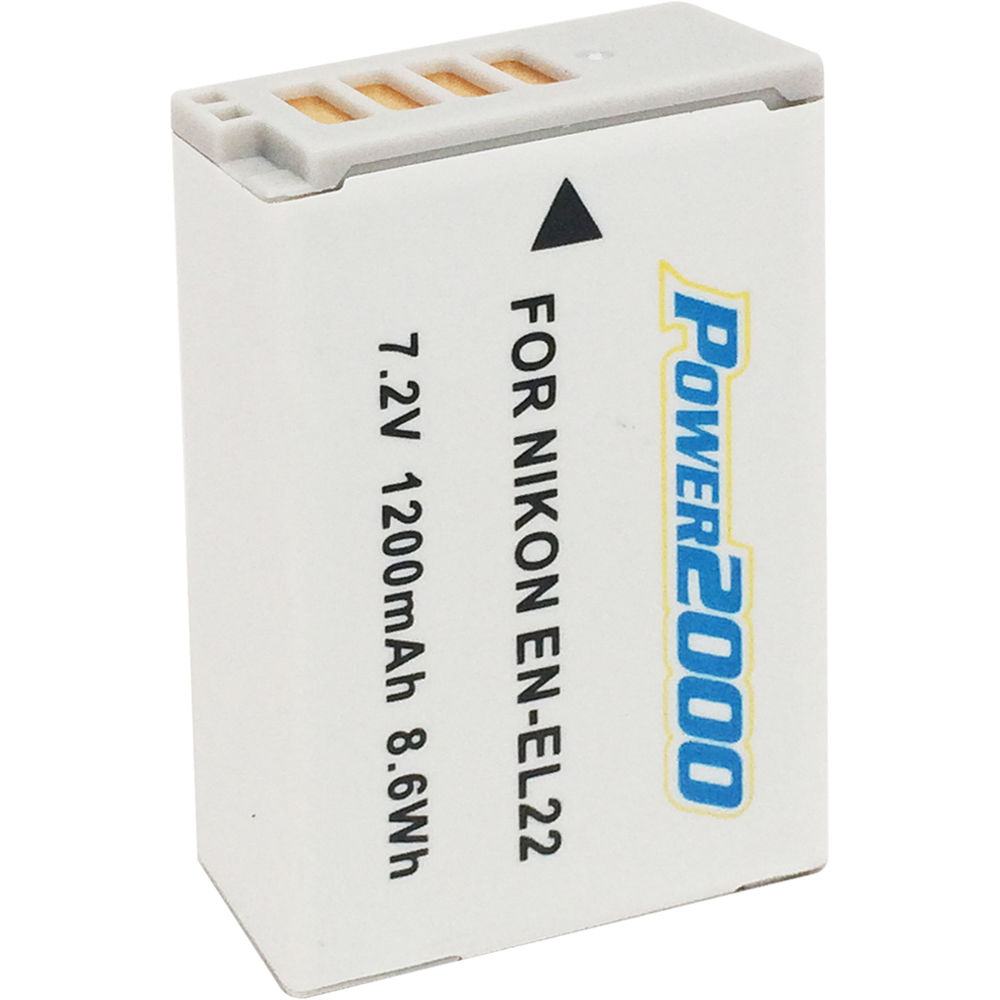 Power2000 EN-EL22 Rechargeable Lithium-Ion Battery Pack (7.2V, 1200mAh)