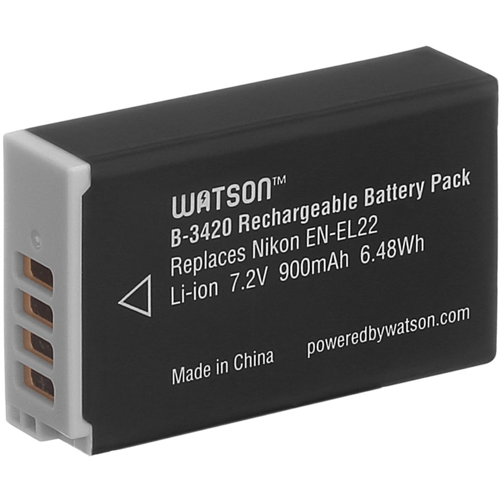 Watson EN-EL22 Lithium-Ion Battery Pack (7.2V, 900mAh)
