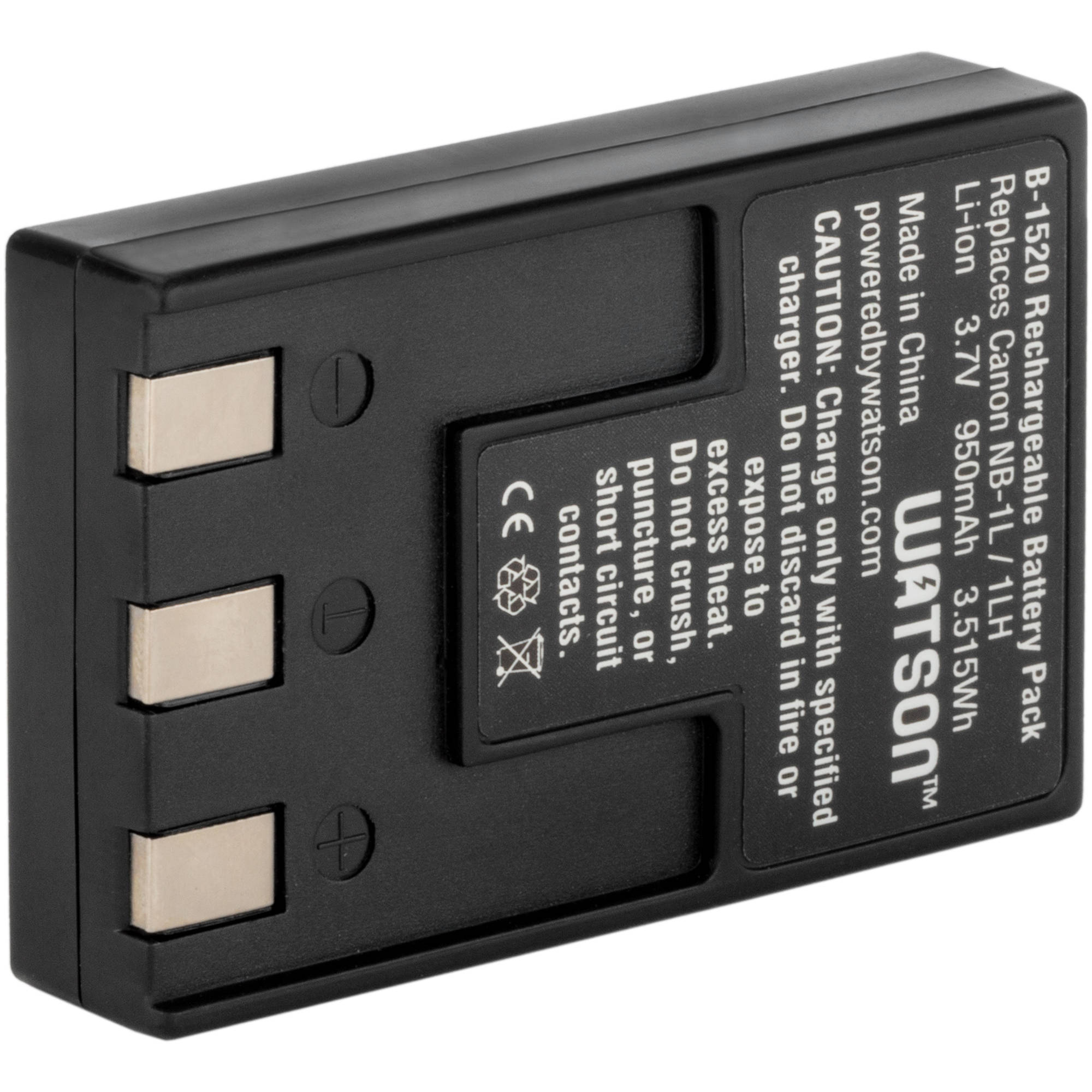 Watson NB-1LH Lithium-Ion Battery Pack (3.7V, 950mAh)