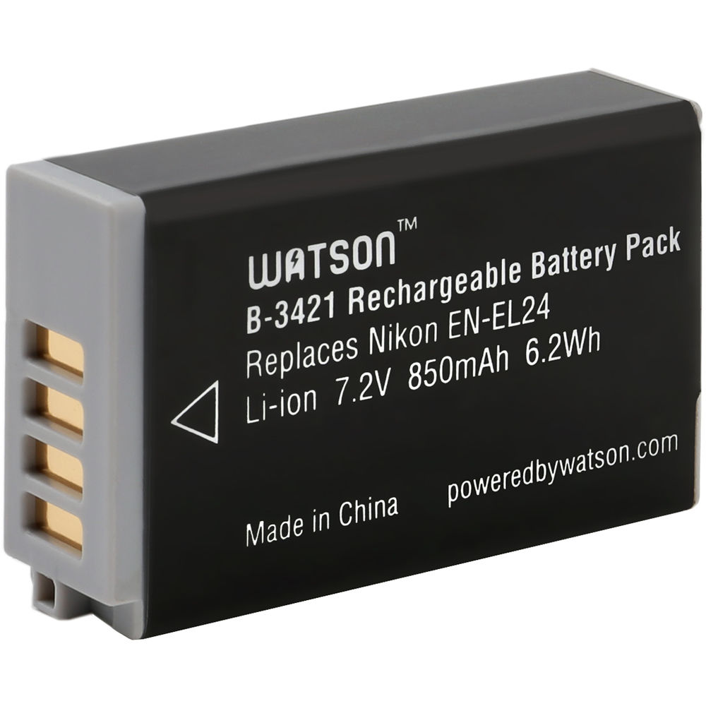 Watson EN-EL24 Lithium-Ion Battery Pack (7.2V, 850mAh)
