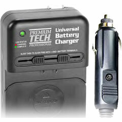 Power2000 PT-UNC Universal AC/DC Li-Ion Battery Charger with Car Plug Adapter