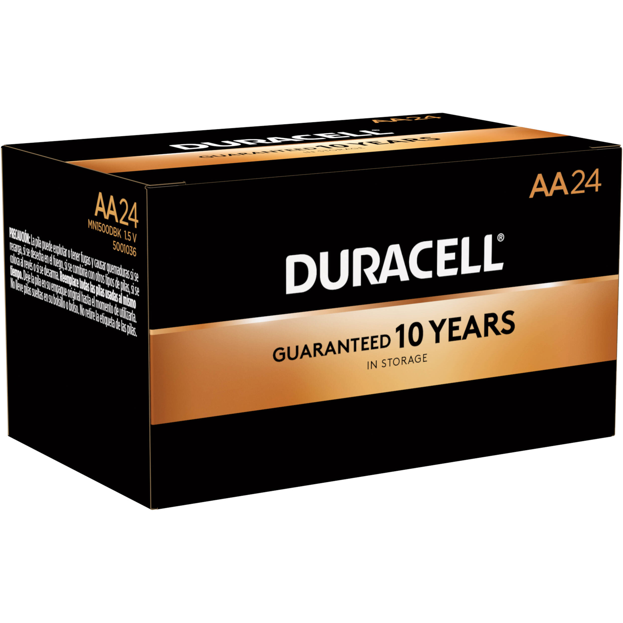 Duracell MN1500 Coppertop 1.5V AA Alkaline Batteries (24-Pack)
