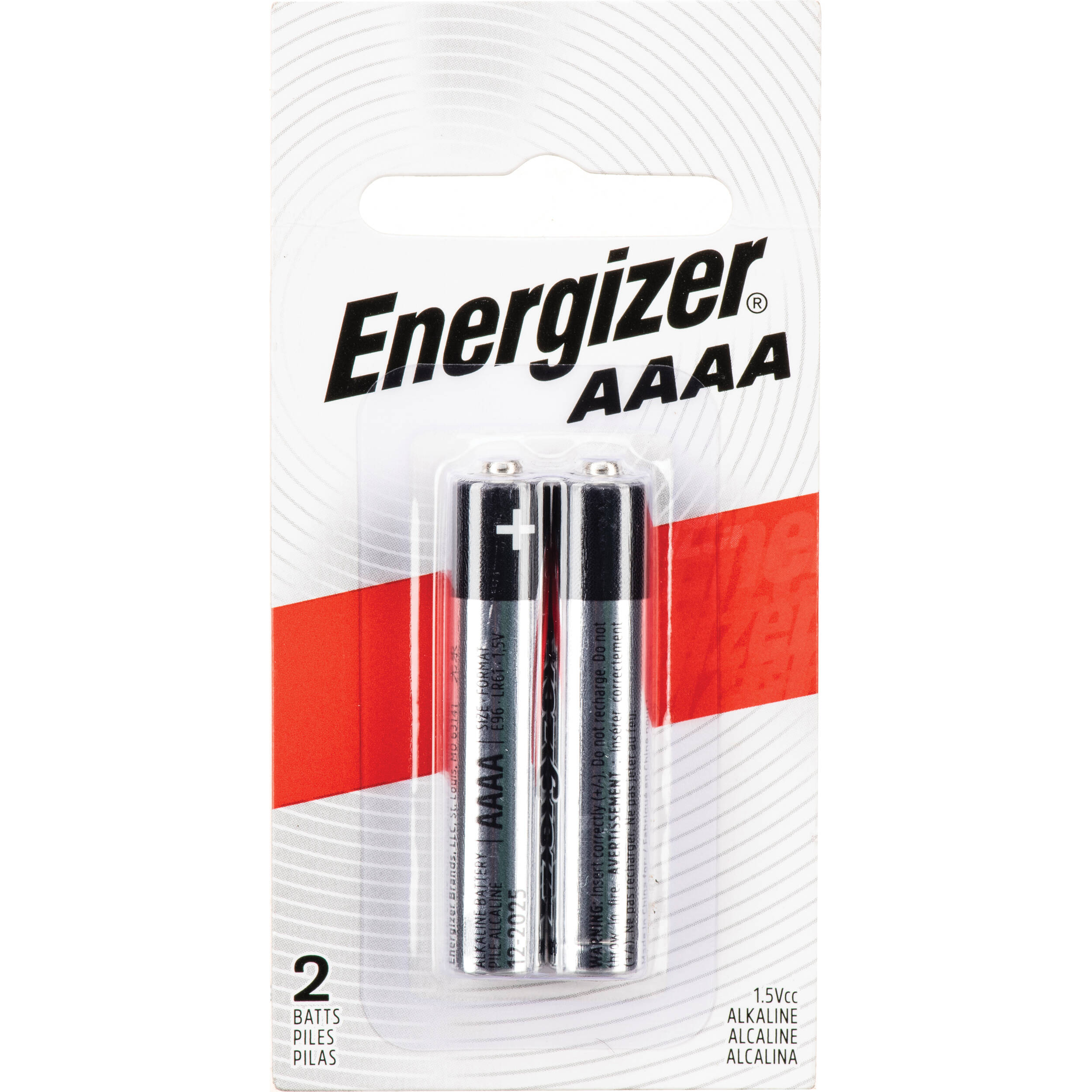 Energizer AAAA/E96 1.5V Alkaline Batteries (2-Pack)