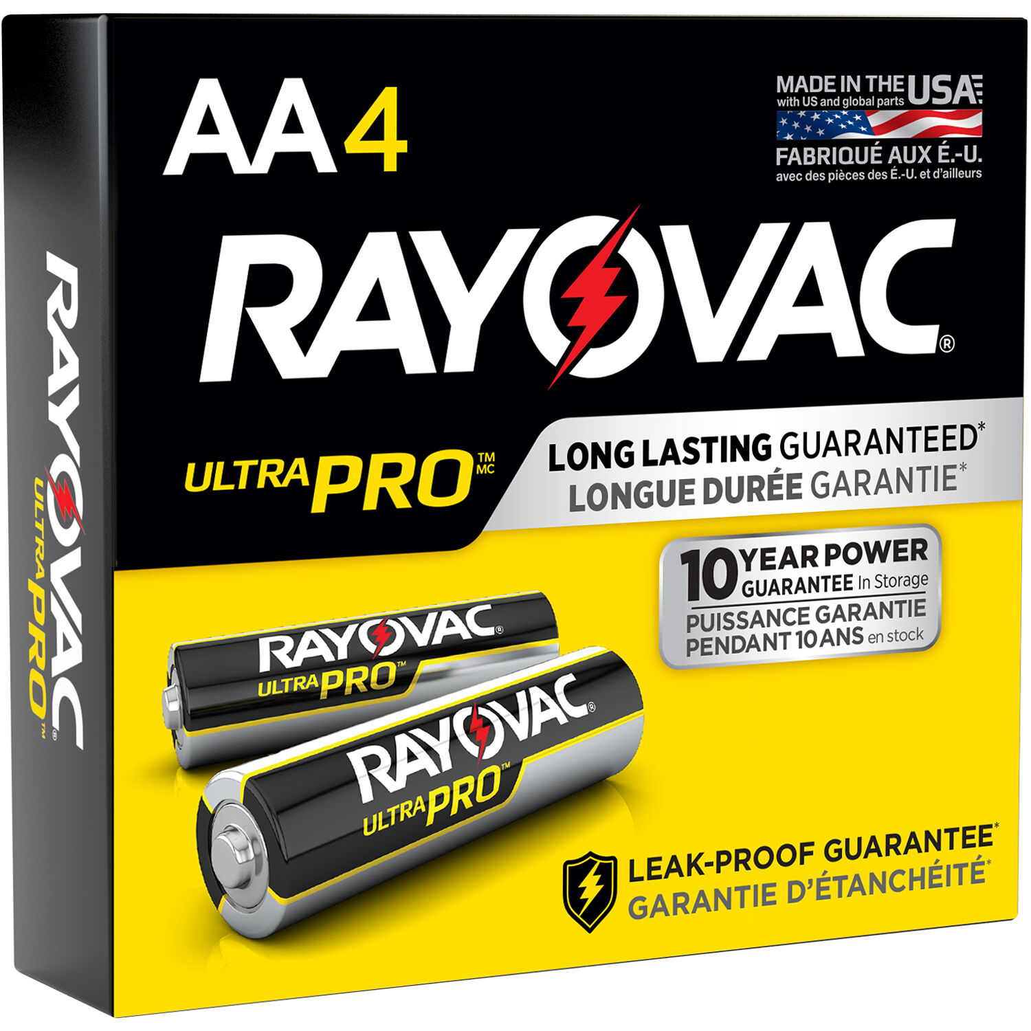 RAYOVAC Ultra Pro AA Alkaline Batteries (4-Pack)