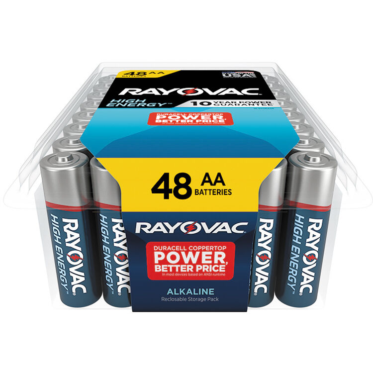 RAYOVAC High-Energy Alkaline AA Batteries (Pro 48-Pack)