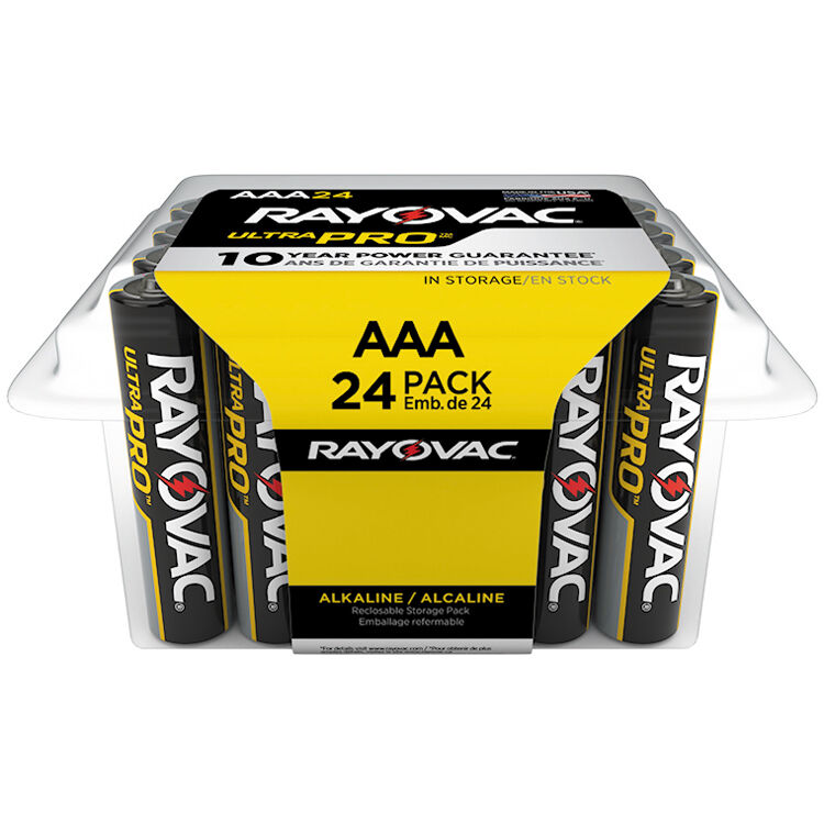 RAYOVAC Ultra Pro Alkaline AAA Batteries (24-Pack)