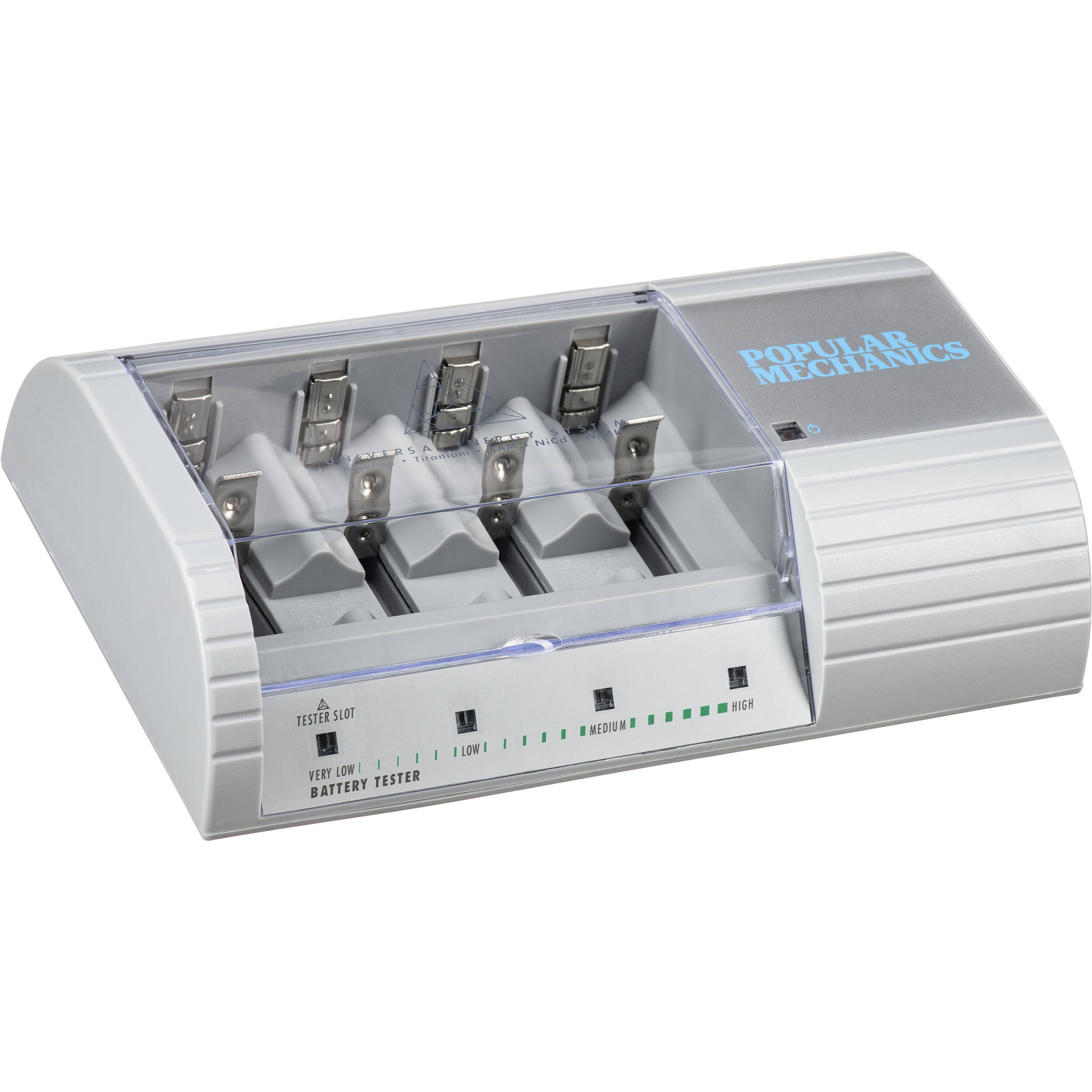 Popular Mechanics Disposable and Rechargeable Battery Recharger