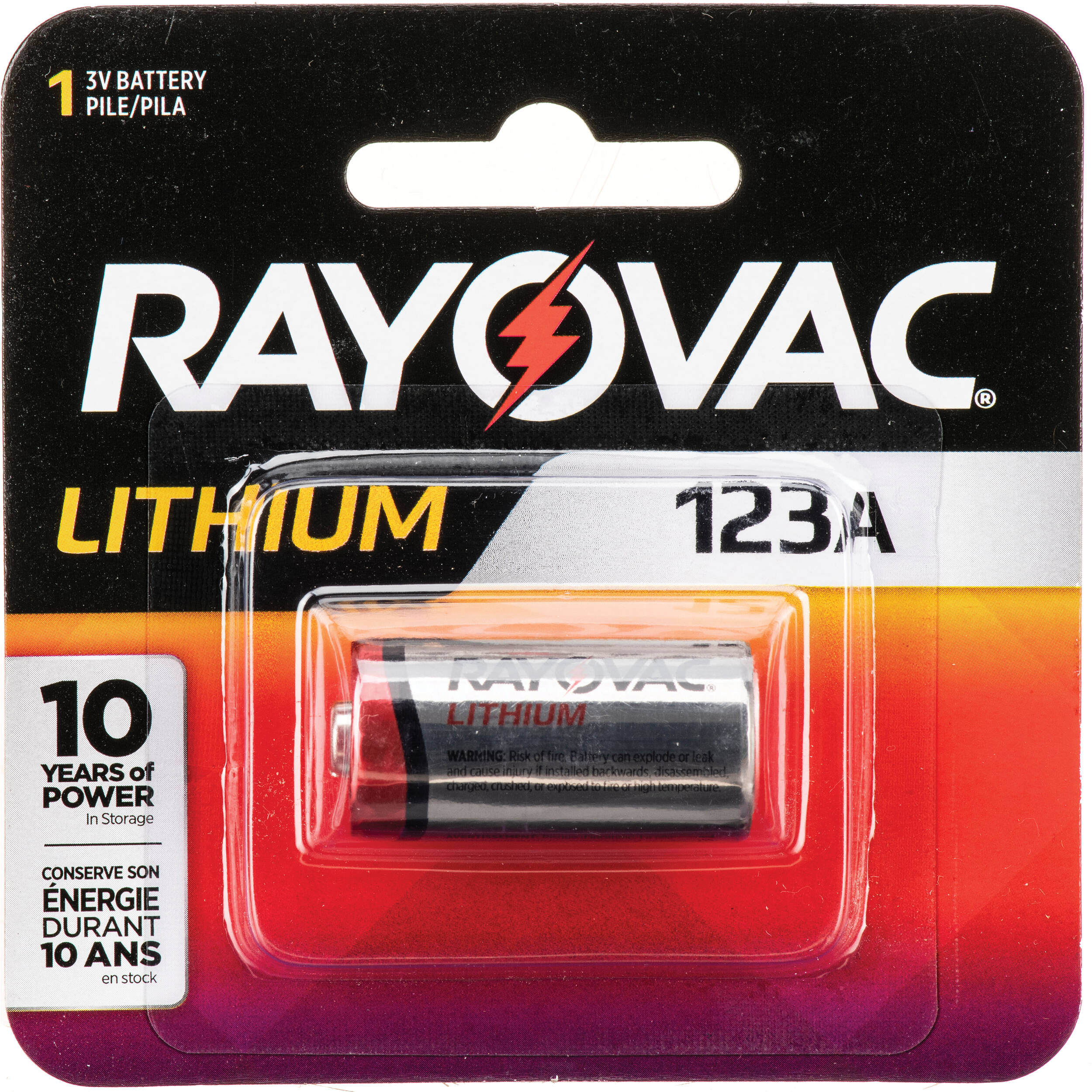 RAYOVAC 123A 3V Lithium Battery