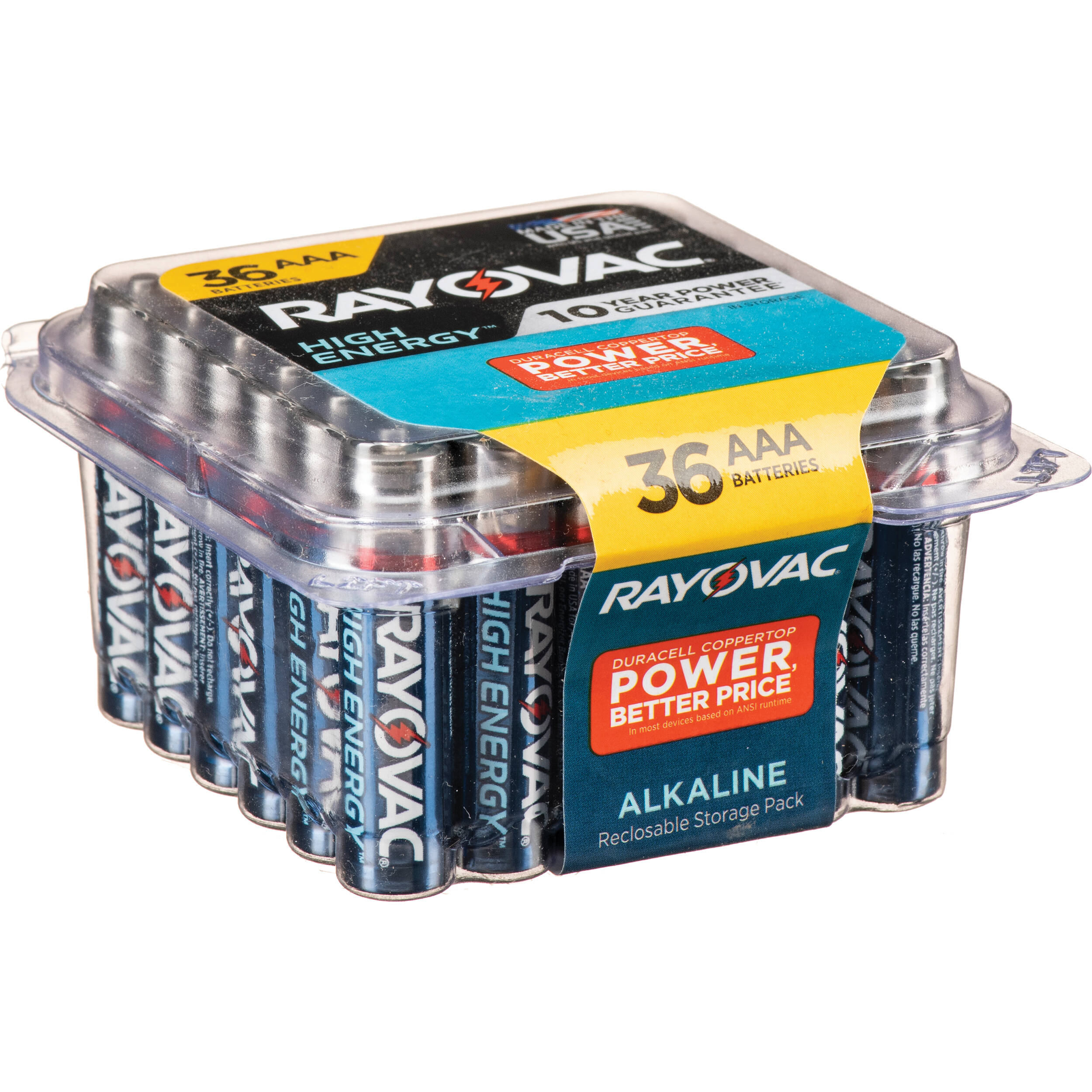 RAYOVAC 1.5V AAA Alkaline Battery (36 Pro Pack)