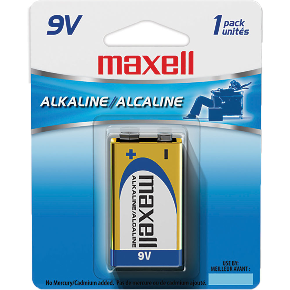 Maxell 9-Volt Alkaline Battery