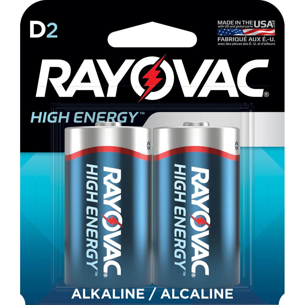 RAYOVAC High Energy Alkaline D Battery (2-Pack)