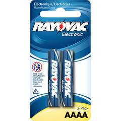 RAYOVAC AAAA Alkaline Battery (Carded, 2-Pack)