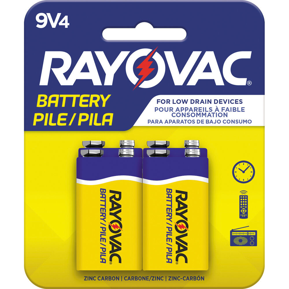 RAYOVAC Zinc Carbon 9V Battery (4-Pack)