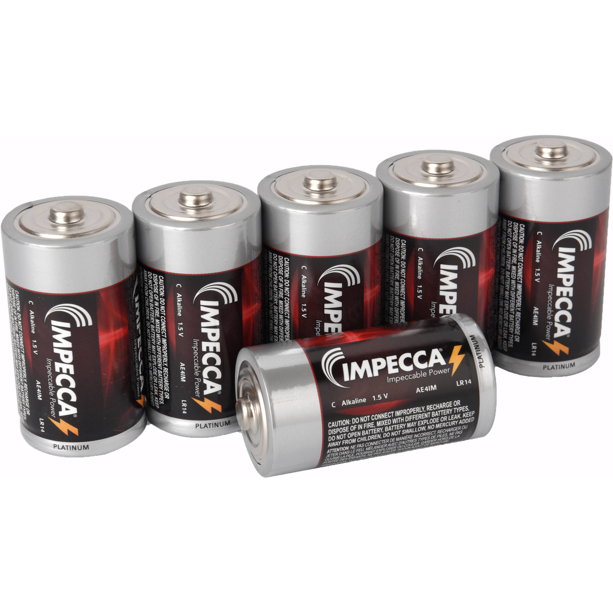 Impecca Alkaline C Batteries (6-Pack)