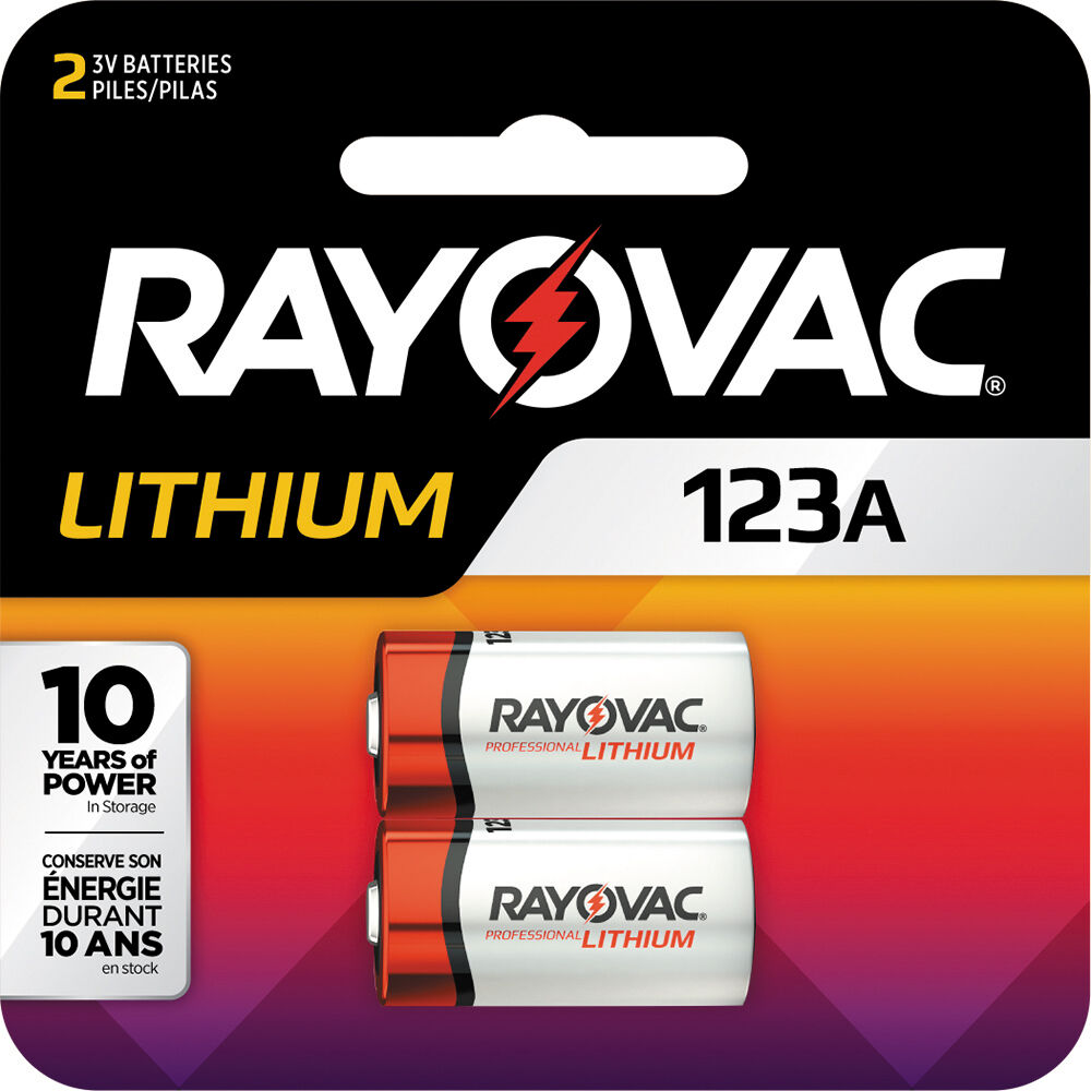 RAYOVAC 123A Lithium 3V Photo Battery (2-Pack)