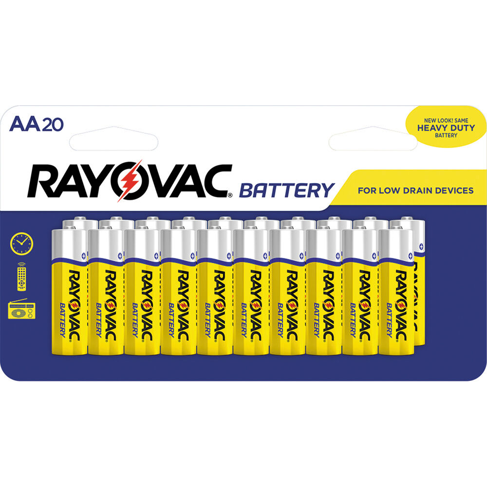 RAYOVAC Zinc Carbon AA Battery (20-Pack)