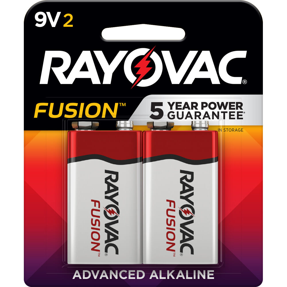 RAYOVAC Fusion Premium Alkaline 9V Battery (2-Pack)