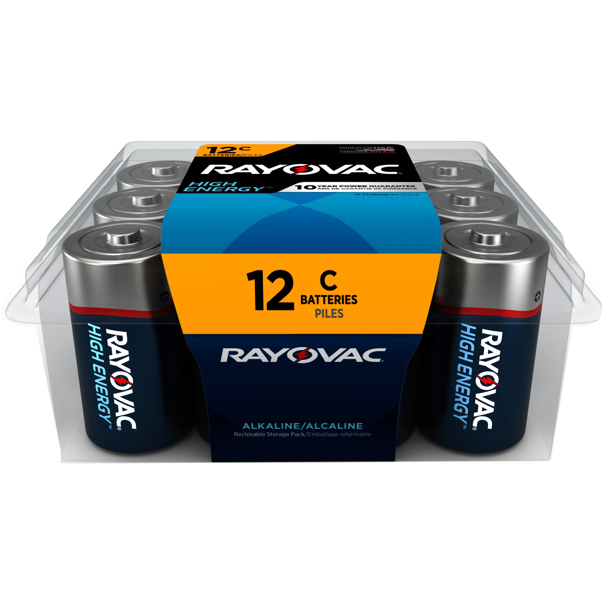 RAYOVAC 12 (Pro Pack) High-Energy Alkaline C Batteries