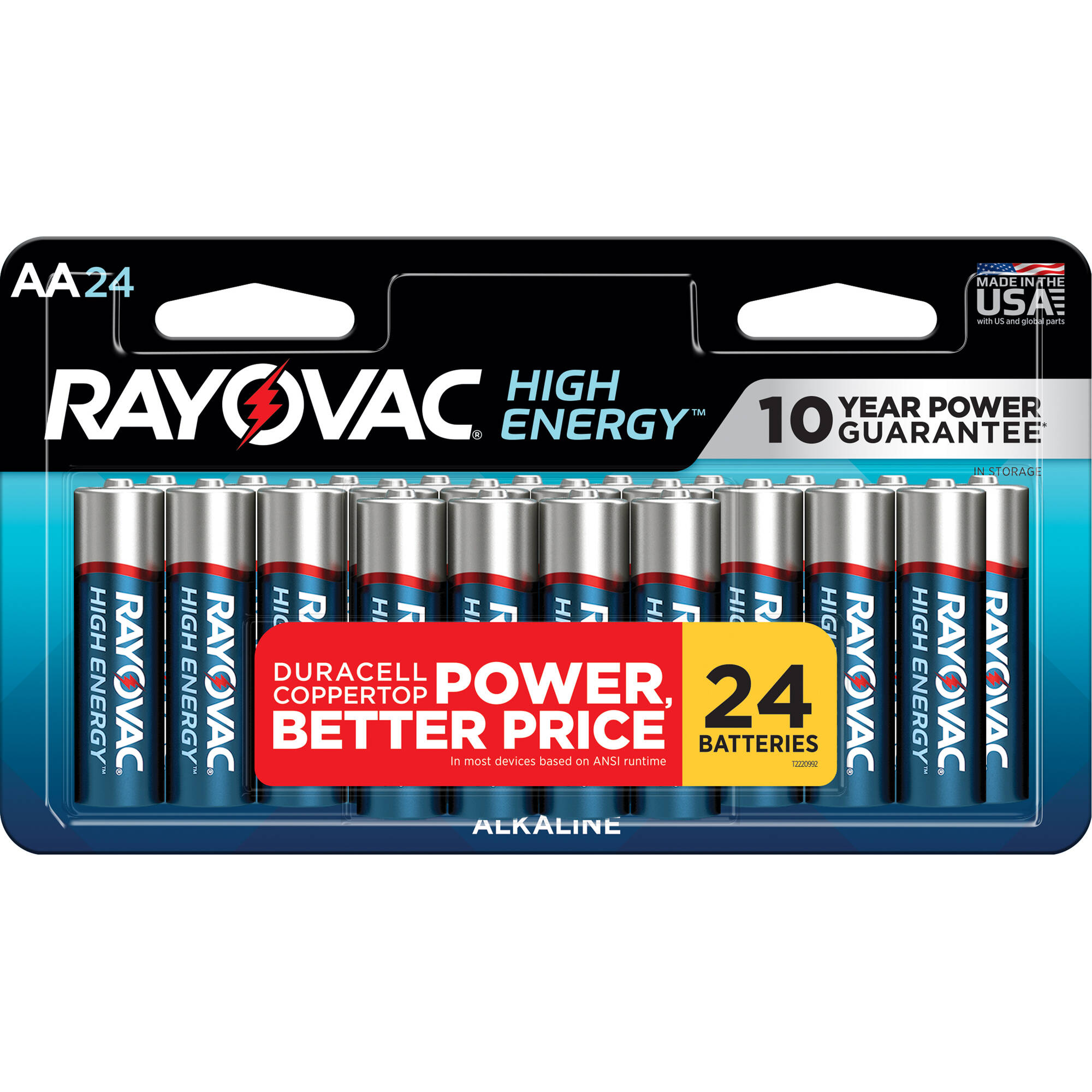 RAYOVAC High-Energy Alkaline AA Batteries (24-Pack)